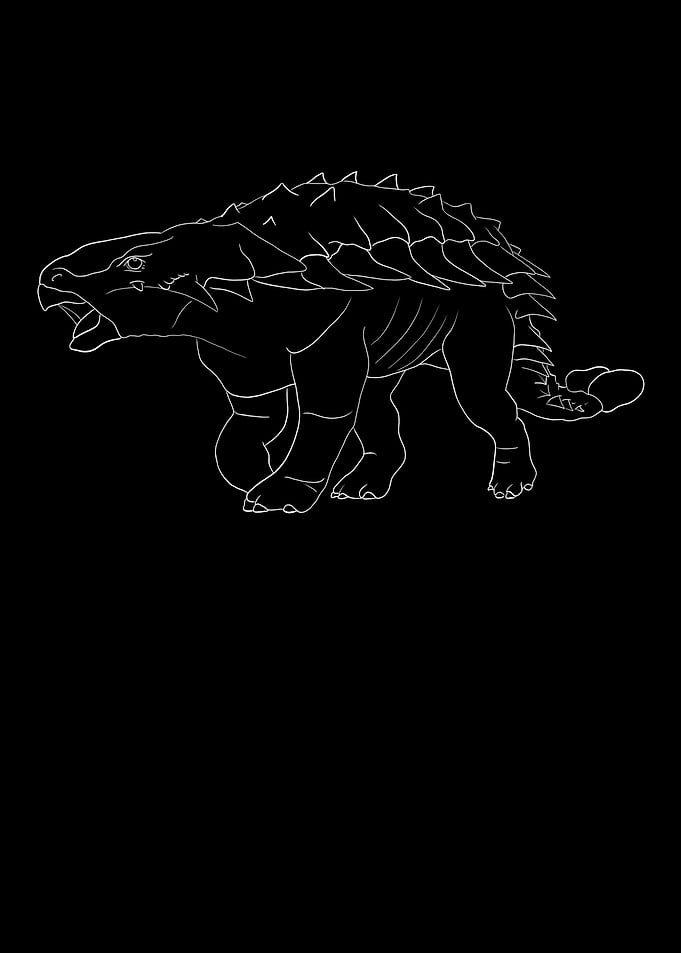 Dinosaurier Fossil Skelett