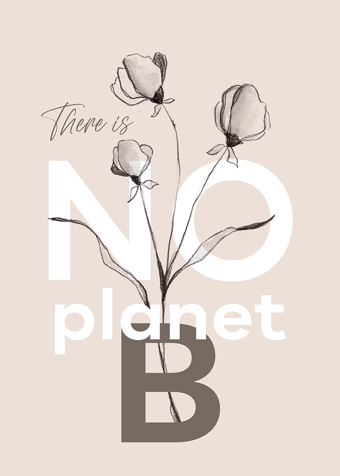 No planet B beige design