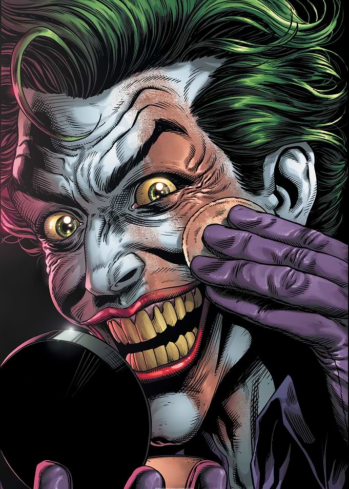 Joker Applying Makeup
