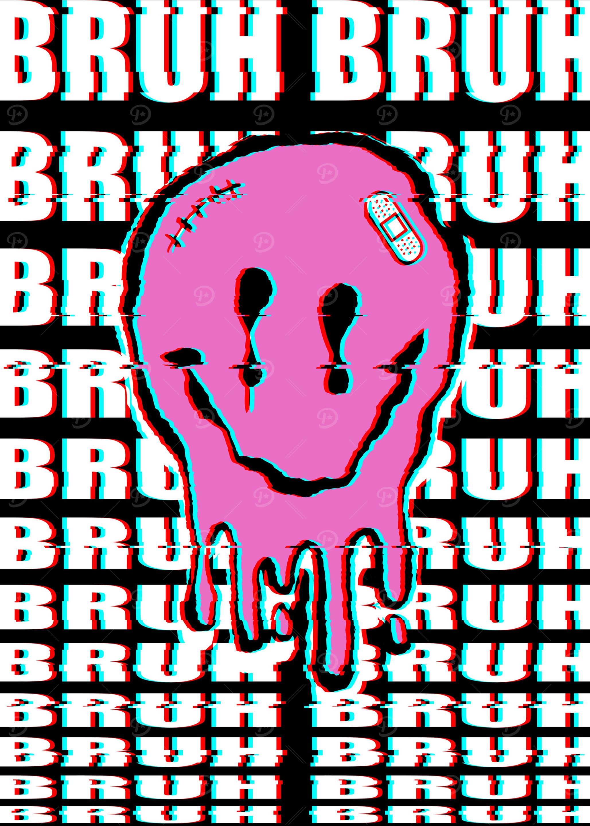 Bruh Girl Aesthetic Glitch