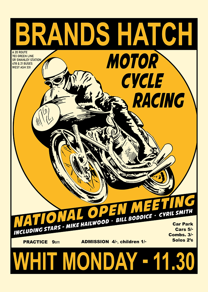 Motorcycle Racing Poster