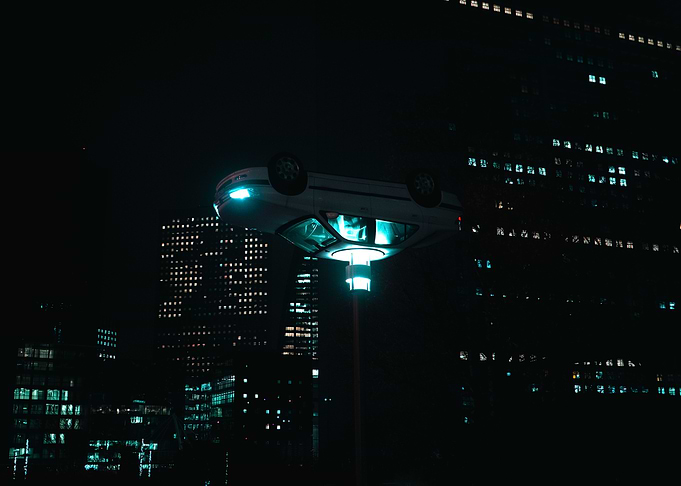 Strange street lamp