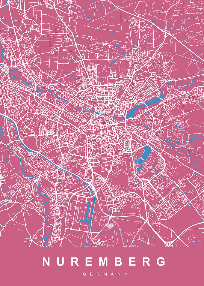 NUREMBERG Map GERMANY