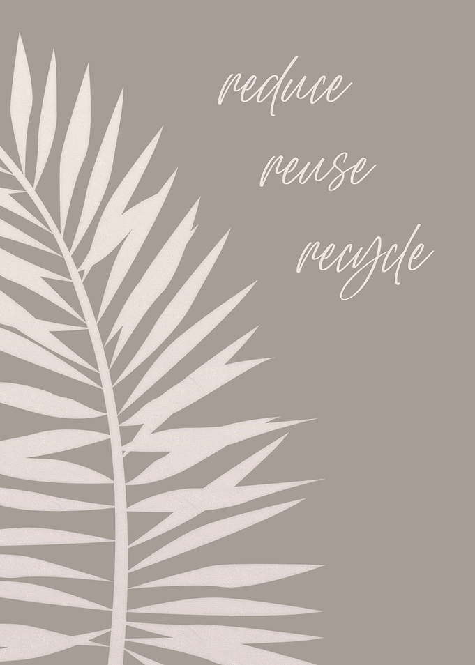 Reduce reuse recycle brown