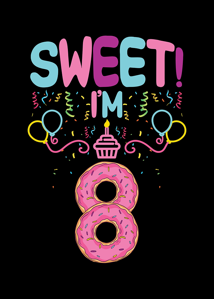 Sweet Im 8 donut design