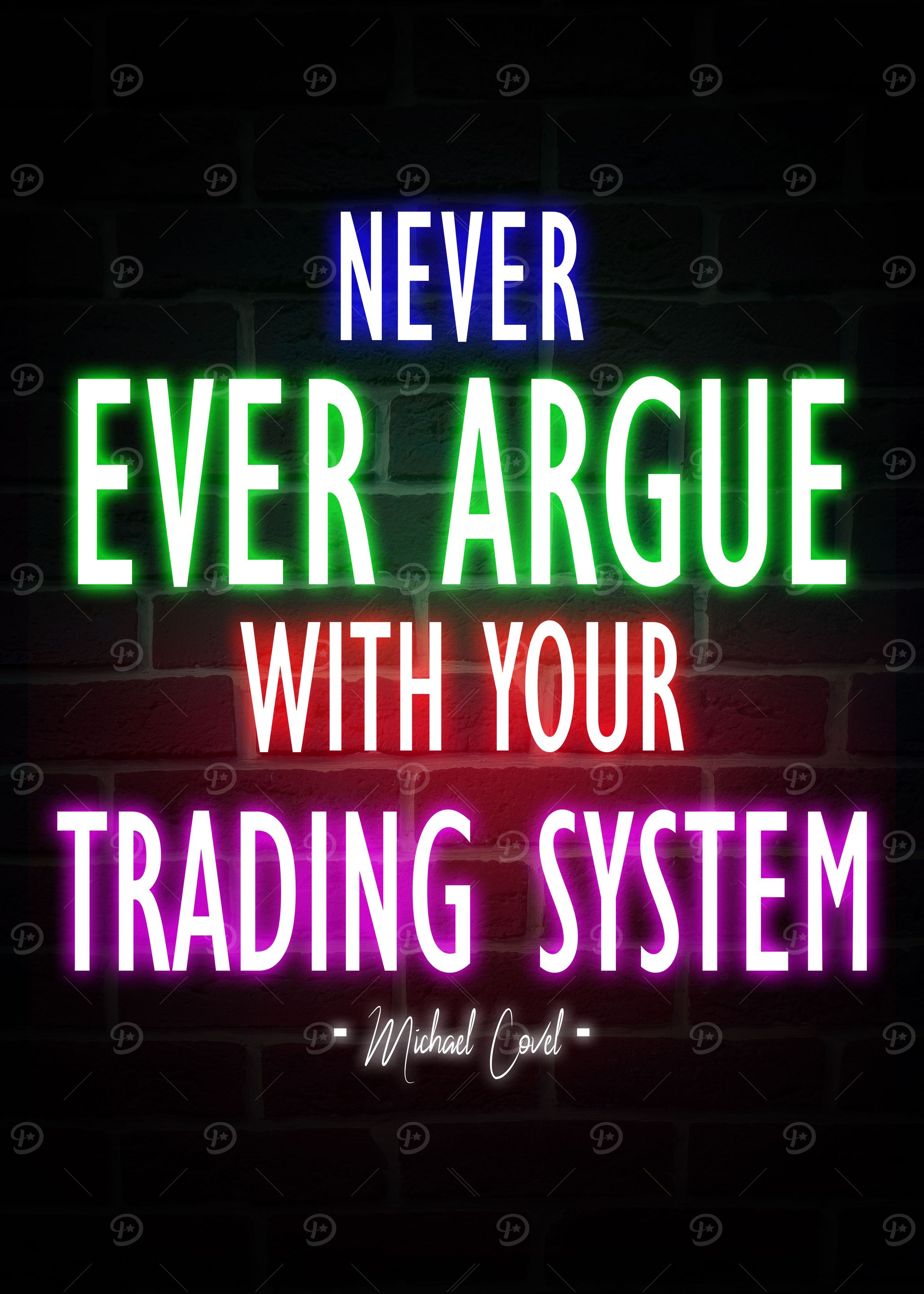 Trading System Neon Quote