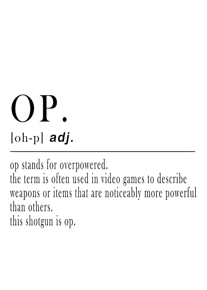 OP Gaming Prints