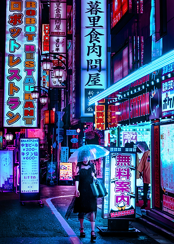 Neon Cyborg Beauty Queen