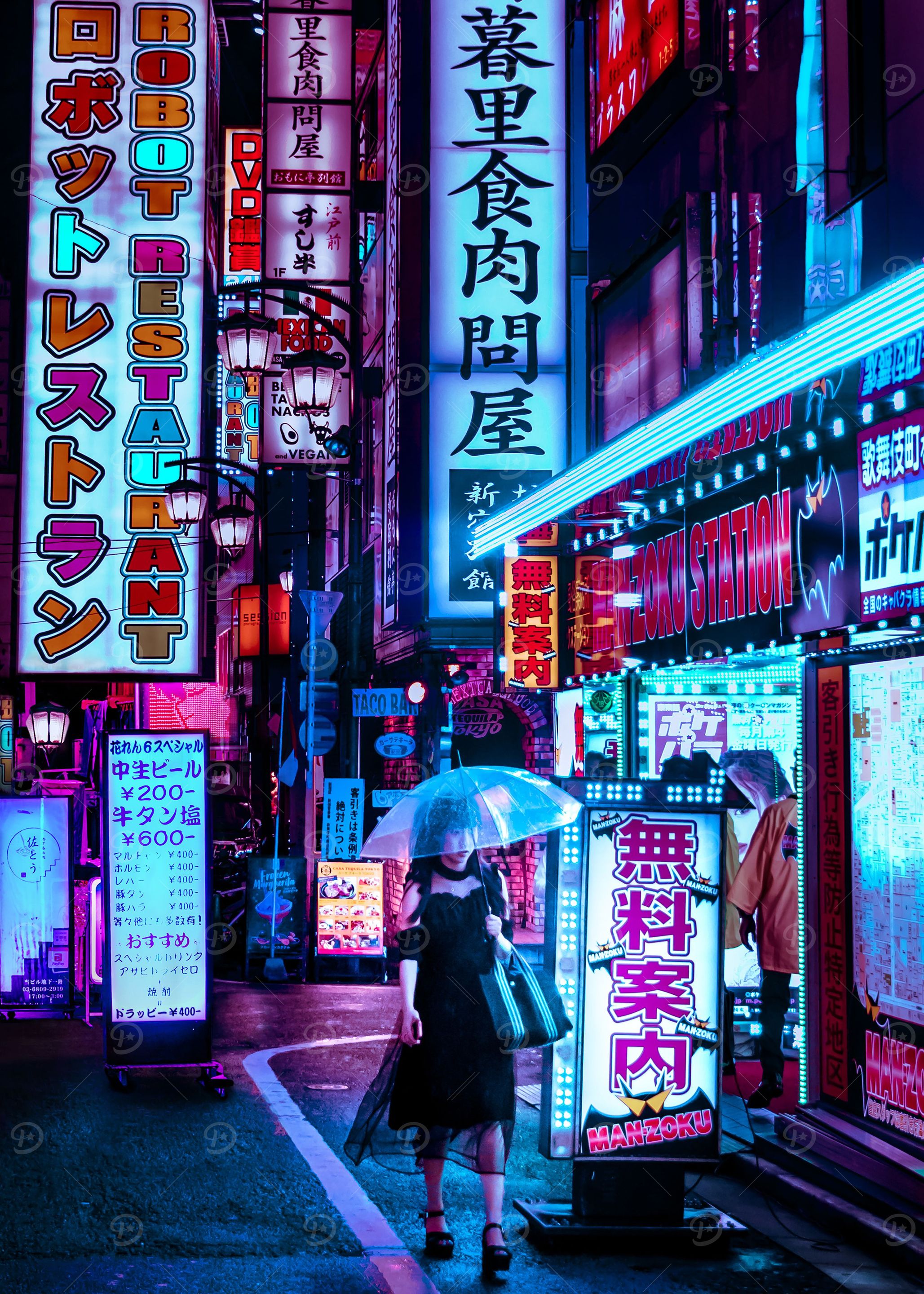 Neon Cyborg Beauty Queen
