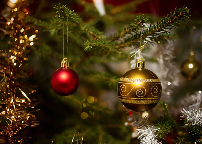 Two Christmas Baubles
