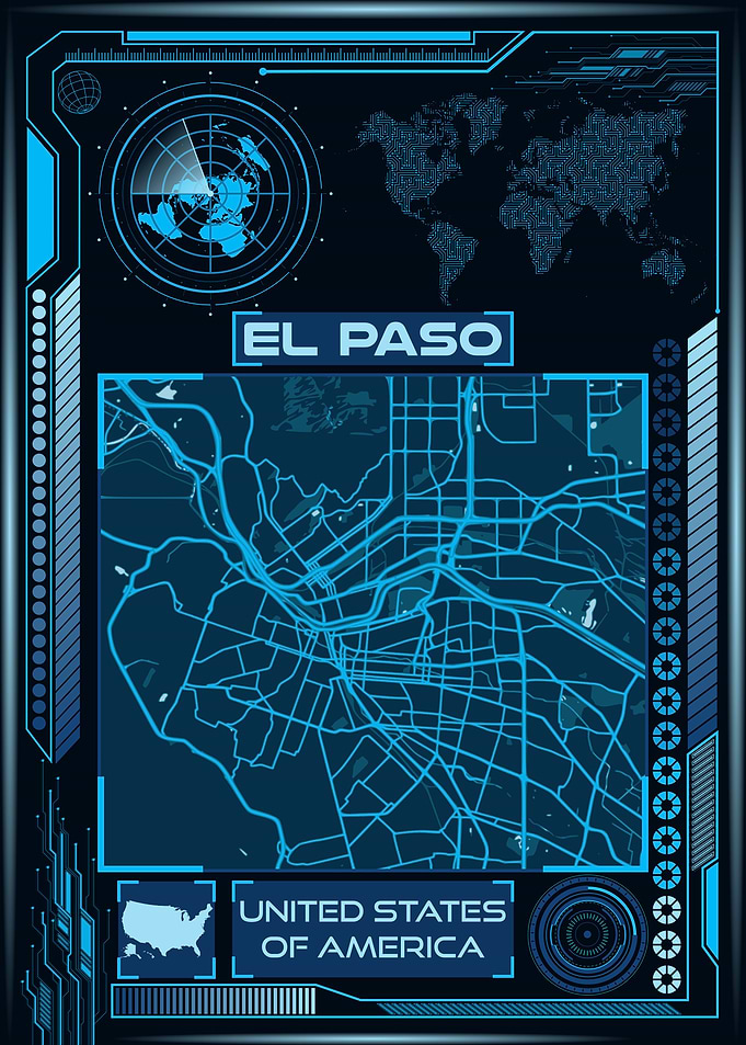 EL PASO MAP USA
