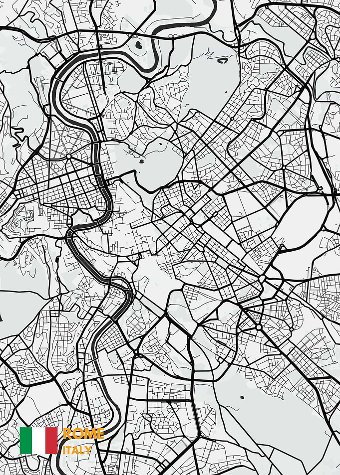 rome maps art