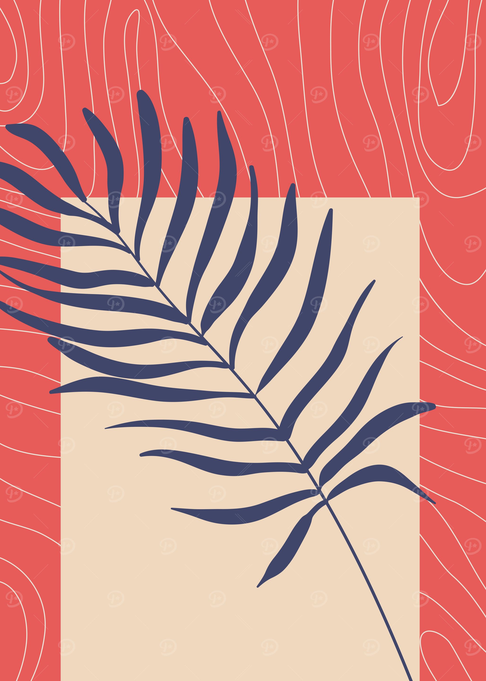 Abstract Nature leaf