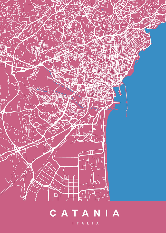 CATANIA Map ITALY