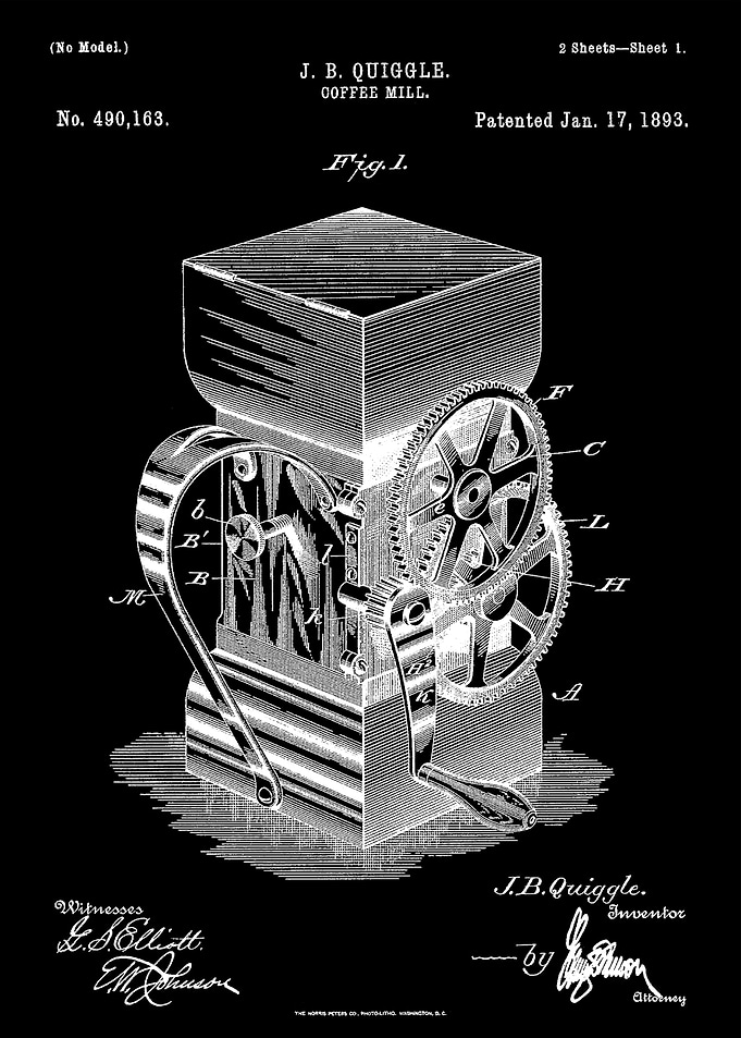 Coffee mill Patent