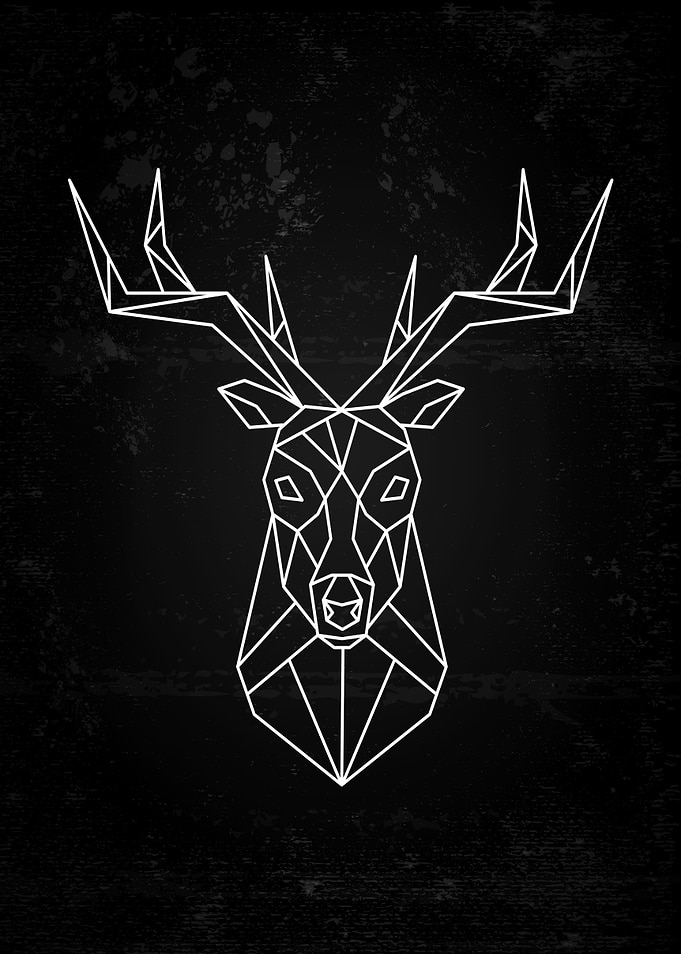 Low Poly Polygonal Deer