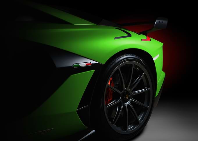 Green Lamborghini