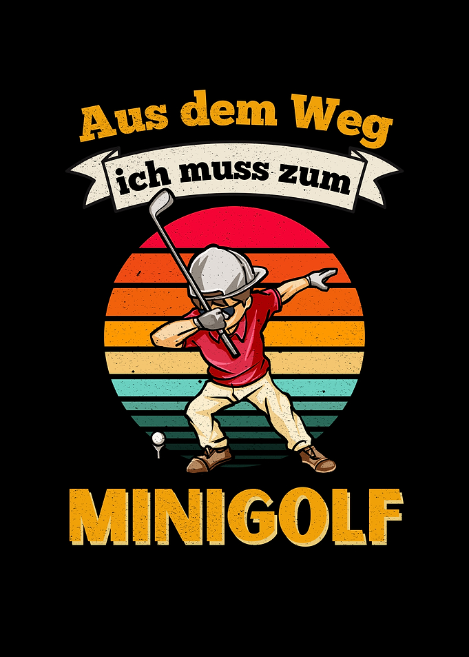 Minigolf Dab Junge Golfer