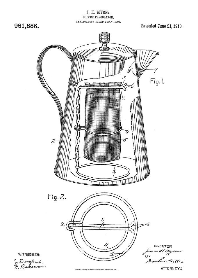 Coffee percolator patent