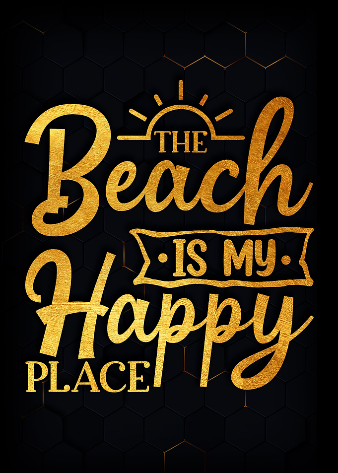 The beach is my happy