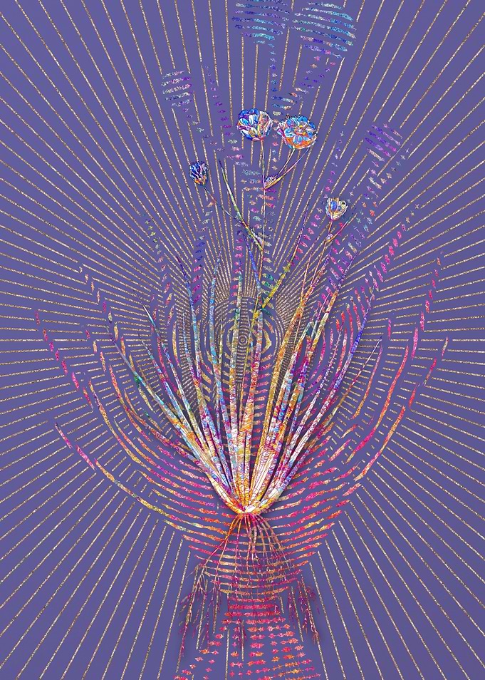 Blue Corn Lily Mosaic