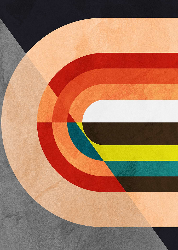 GEOMETRIC ABSTRACT 140A