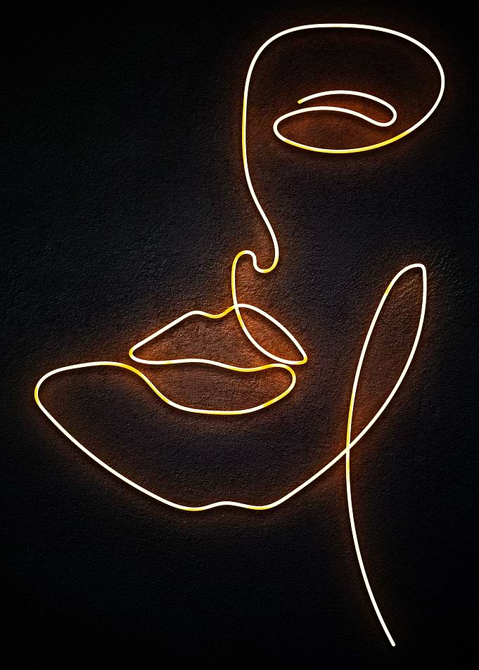 continuos line neon