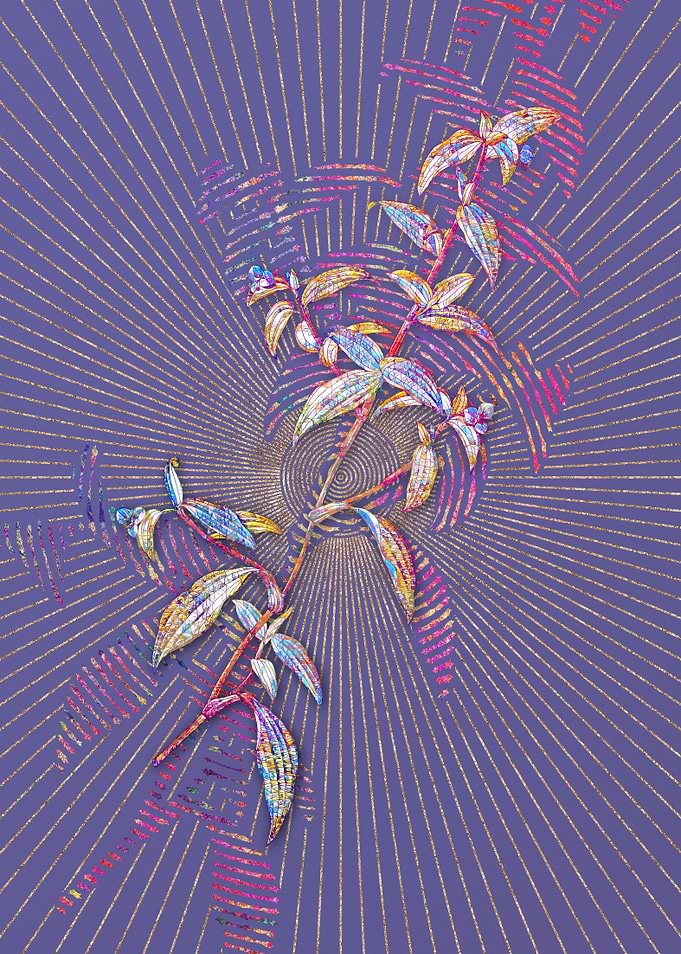 Birdbill Dayflower Mosaic