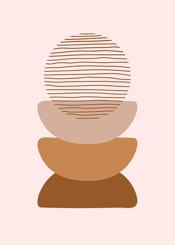 Boho abstract Minimal art