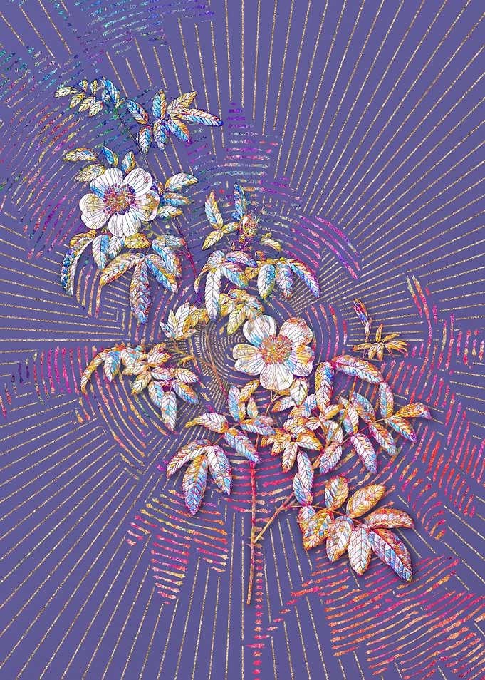 Blooming Musk Rose Mosaic