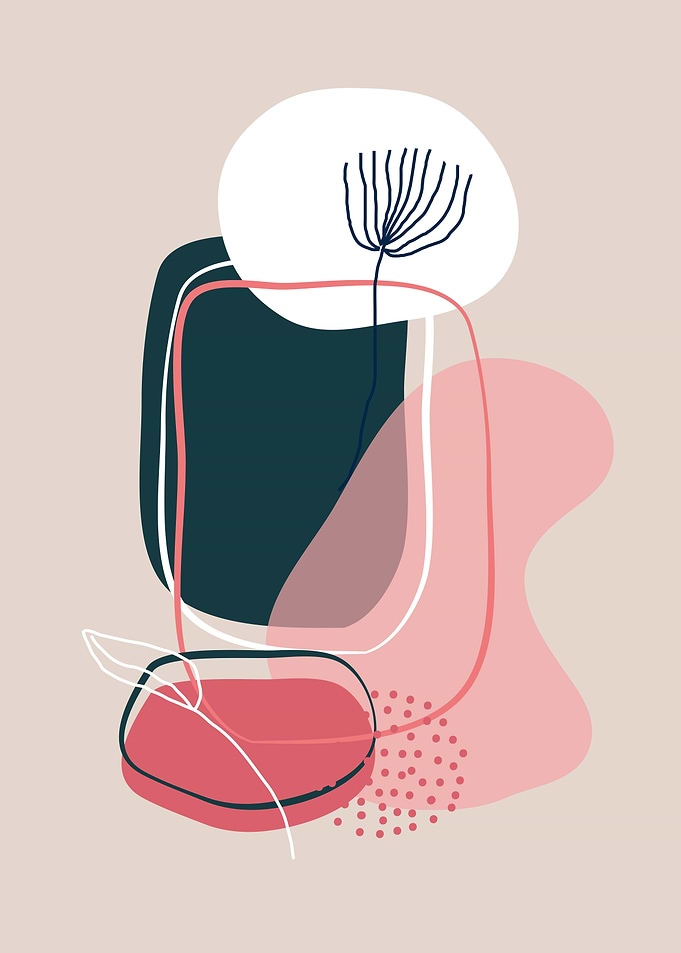 Minimal abstract line art