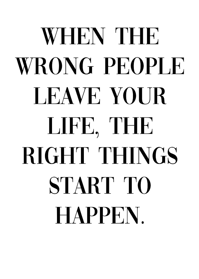 right things start happen
