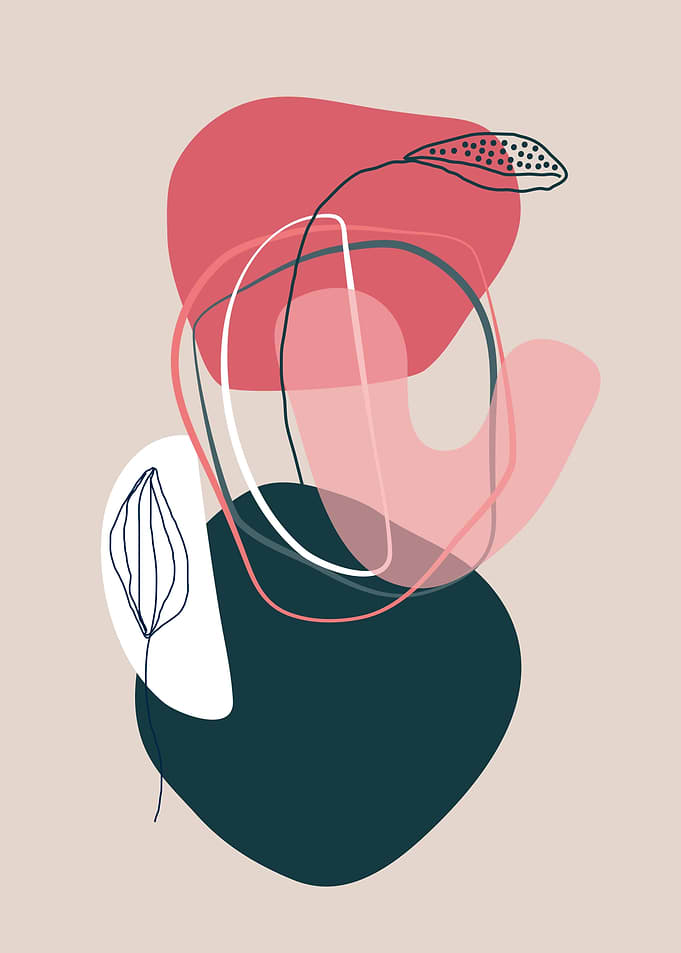 Geometric shapes modernart