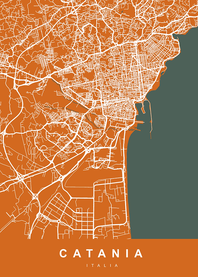 CATANIA Map ITALY