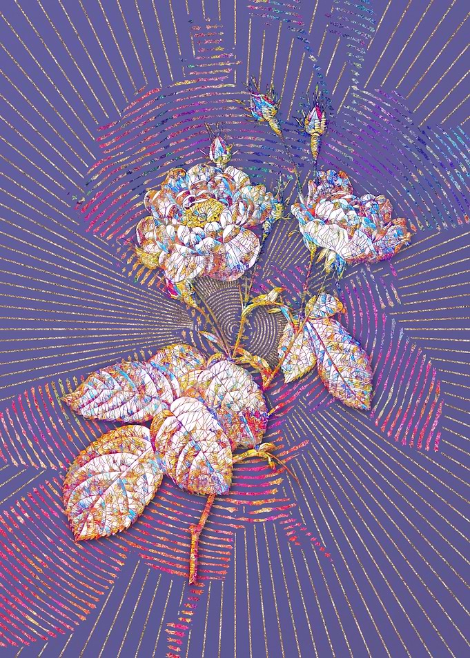 Anemone Rose Mosaic Floral