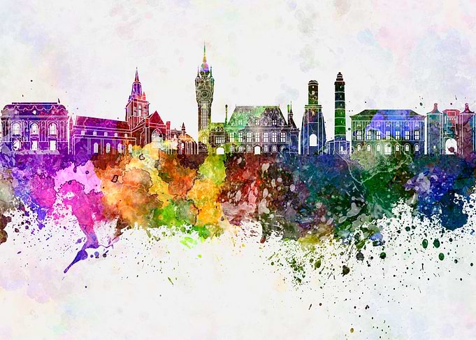 Calais skyline
