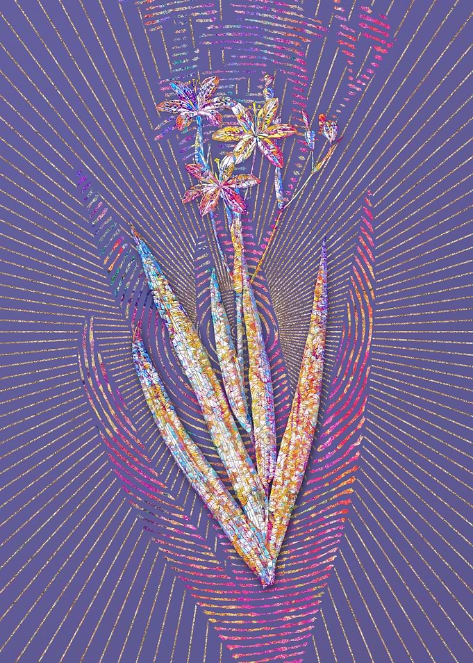 Blackberry Lily Mosaic