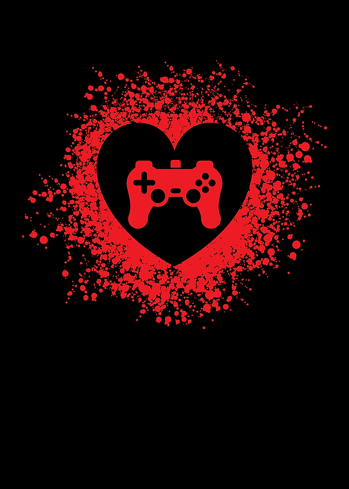 Gamer Heart Valentines Day