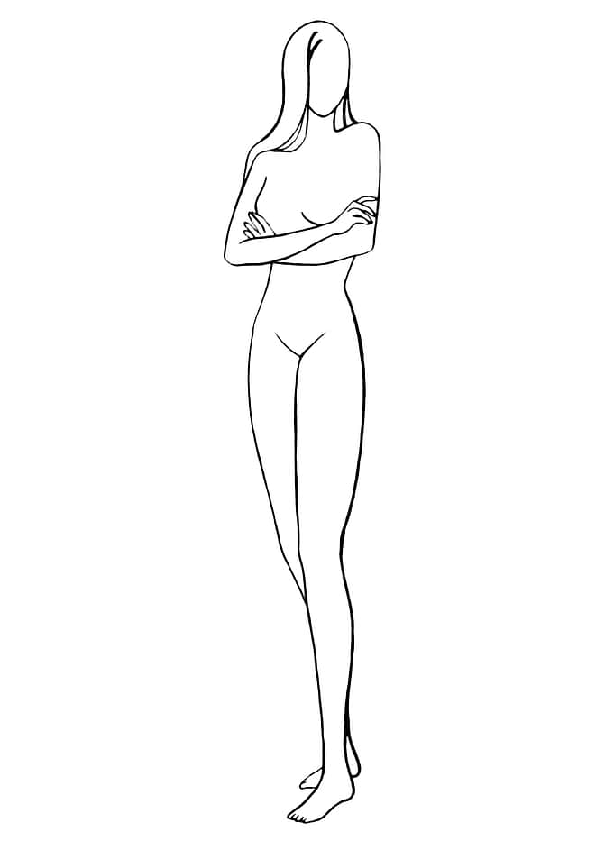 One Line Art Woman