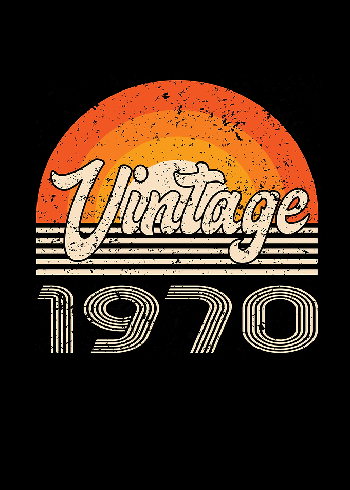 Vintage 1970 Birthday