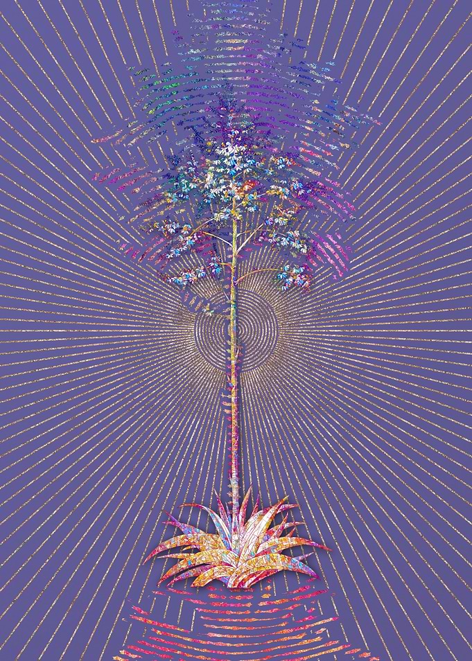 Giant Cabuya Mosaic Floral