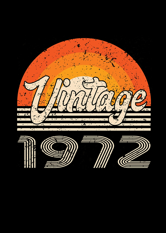 Vintage 1972 Birthday