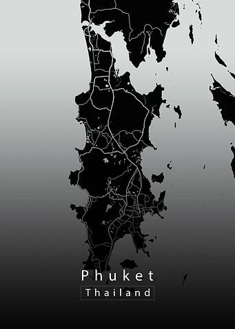 Phuket Island Map