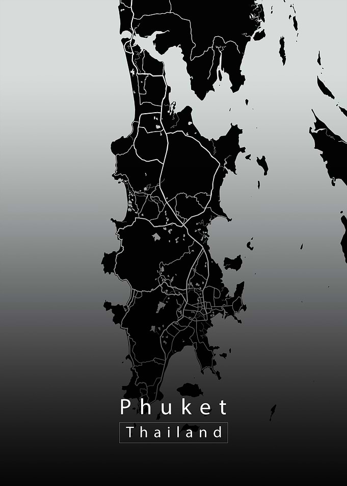 Phuket Island Map