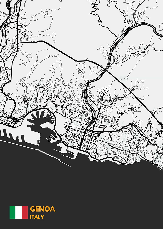 Genoa maps art