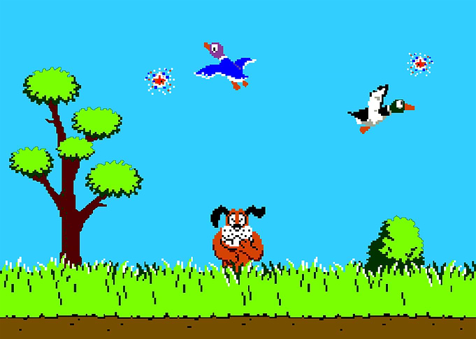 Duck hunt pixel