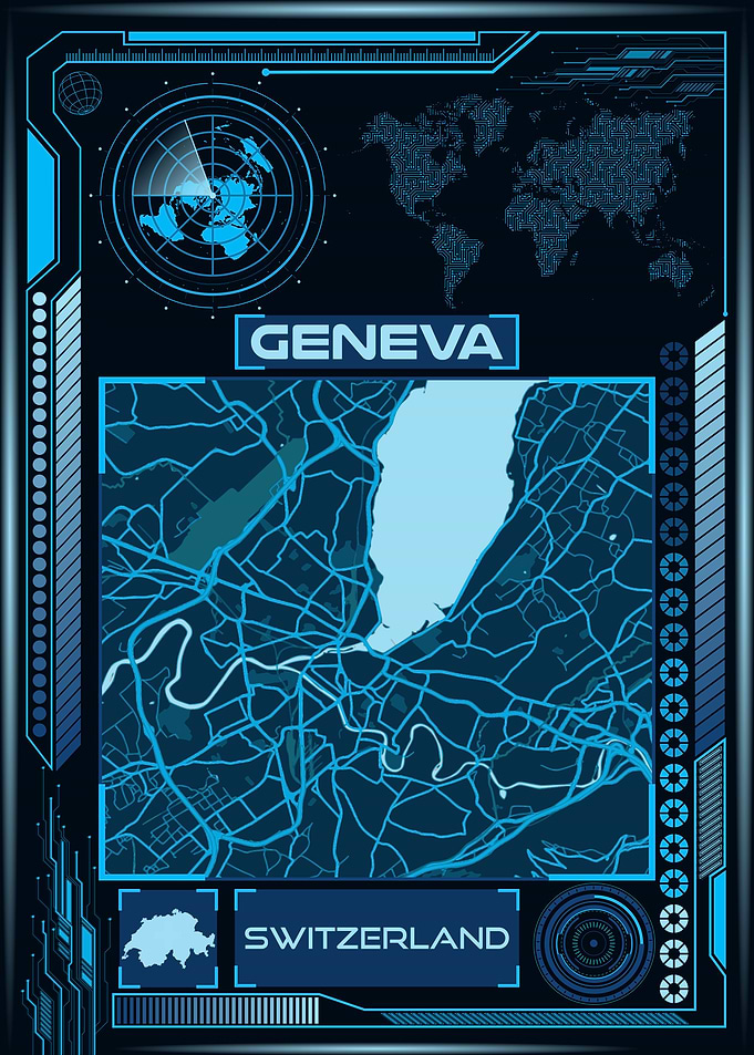 GENEVA MAP SWITZERLAND