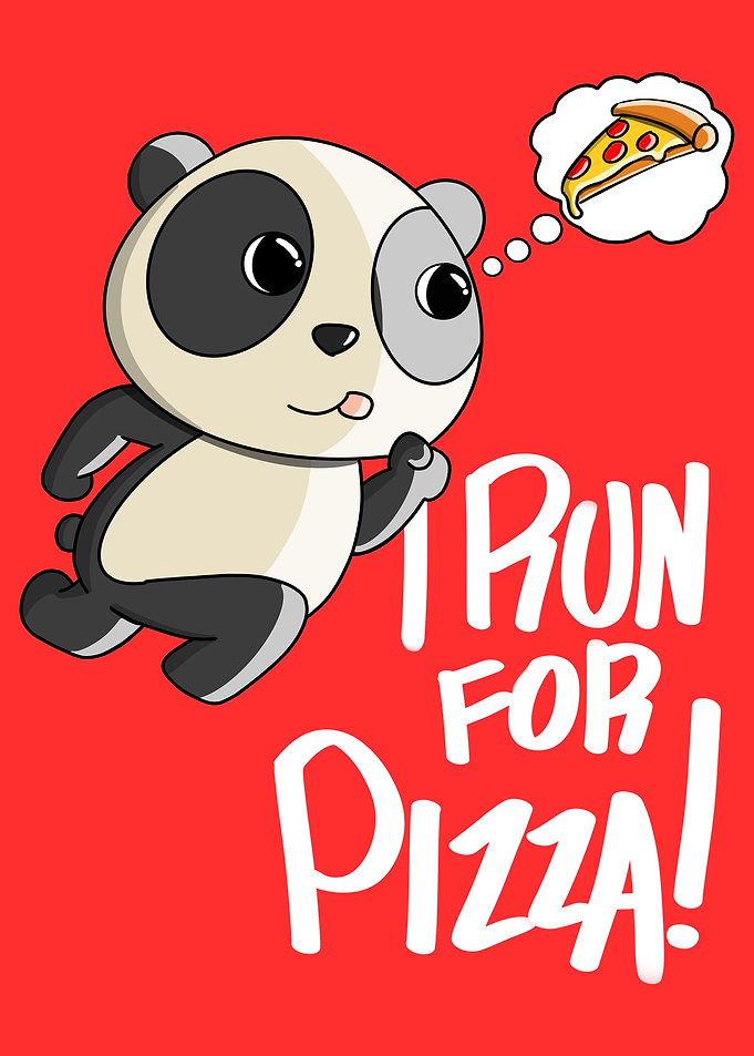 I run for pizza