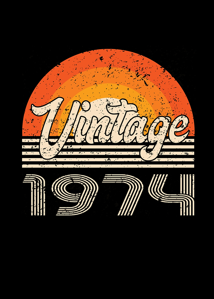 Vintage 1974 Birthday