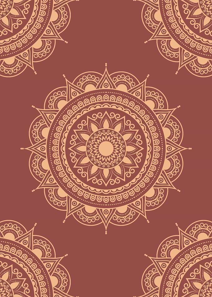 Minimalist Floral Mandala